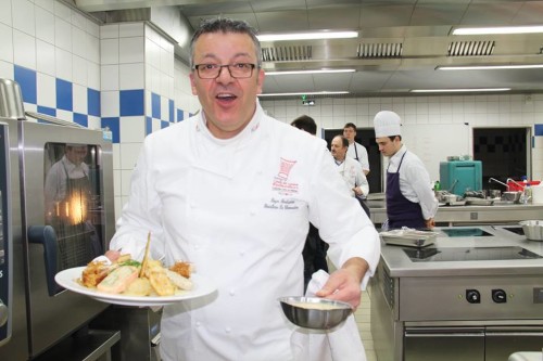 Le chef de La Cheneaudière, Roger Bouhassoun